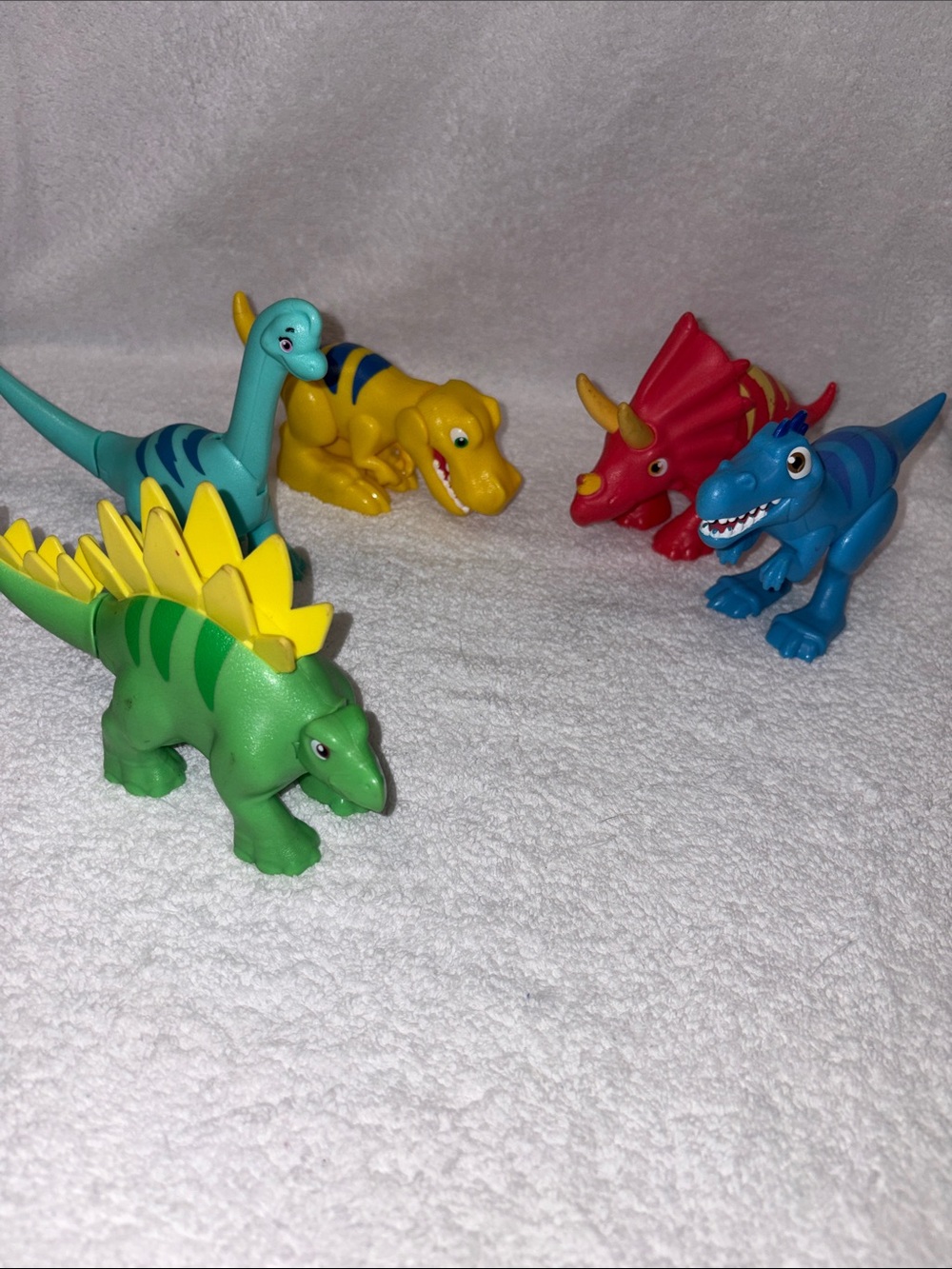 Paw Patrol Dino rescue Dinosaur Figure Set - Green, Yellow, Blue, Red, Teal